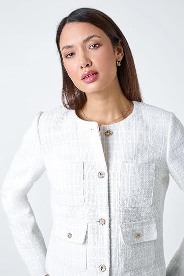 Cropped Boucle Jacket