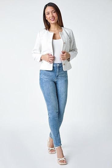 Cropped Boucle Jacket