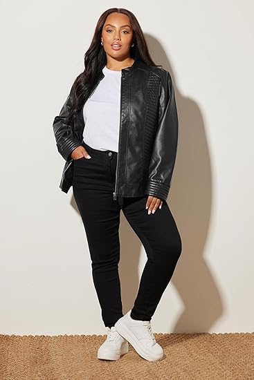 Faux Leather Jacket